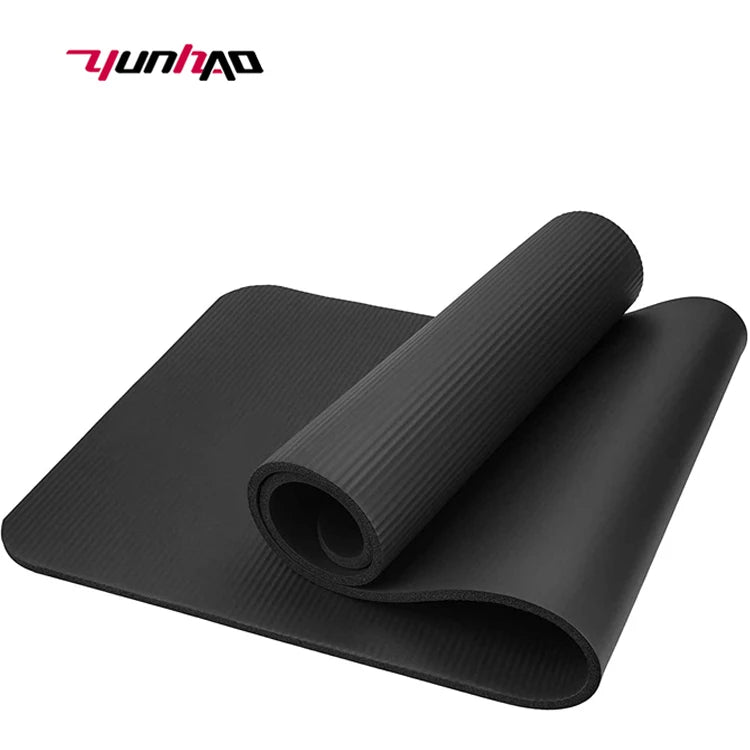 Home Fitness Training Exercise Eco Friendly Colorful NBR Yoga Mat With Yoga Strap