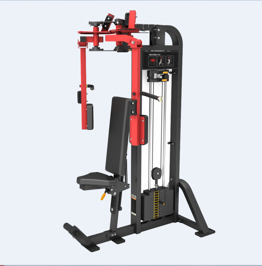 Selectorized Steel Adjustable Multi-Function Durable Commercial Chest Fly Machine Gym Fitness Training 70kg Weight Stack 5-Year