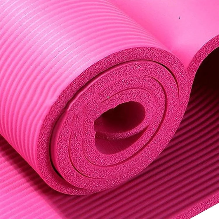 Home Fitness Training Exercise Eco Friendly Colorful NBR Yoga Mat With Yoga Strap