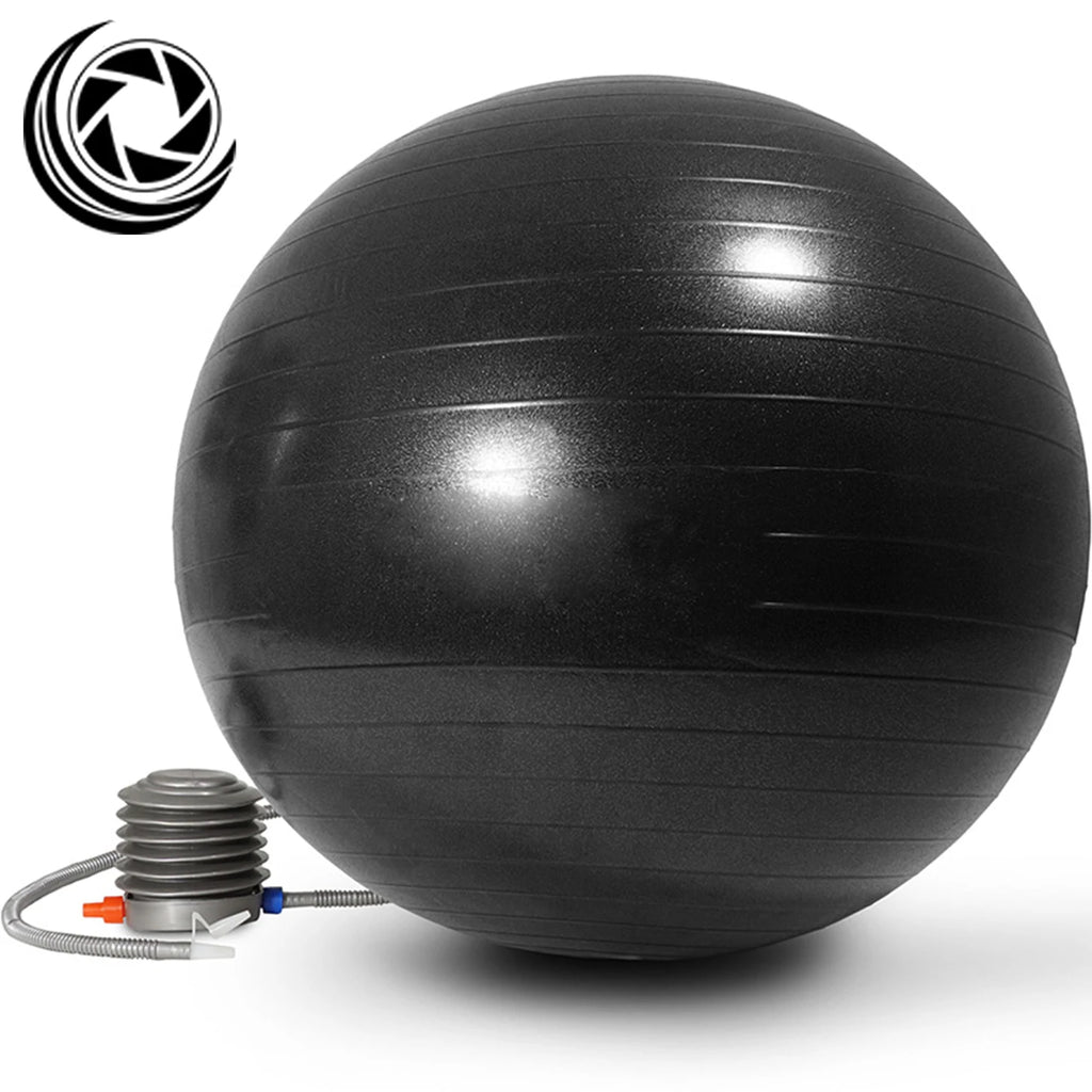 Anti Slip Large Gym Grade Birthing Ball for Pregnancy, Fitness, Balance, Workout and Physical Therapy Easy Clean Yoga Ball