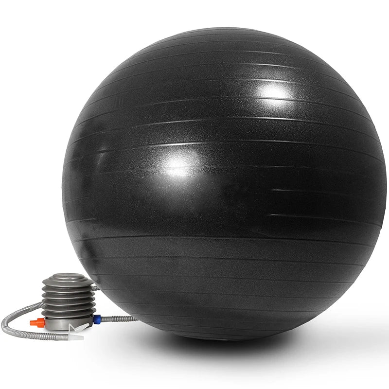 Anti Slip Large Gym Grade Birthing Ball for Pregnancy, Fitness, Balance, Workout and Physical Therapy Easy Clean Yoga Ball
